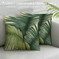 thumbnail image 3 of Nawypu  Green Plant Leaf Decorative Throw Pillow Covers for Couch Bed Sofa Living Room Tropical Plants Leaves Square Cushion Cases Art Home Decor, 3 of 5