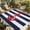 Navy blue red, variant on 3' x 5' Outdoor Rug, Nautical Anchor Outdoor Washable Rug Large Floor Carpet, Turquoise Grey White Horizontal Stripe Non Shedding Area Rug for Outside Patio RV Porch Deck Balcony Camping Living Room