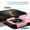 thumbnail image 4 of TECH CIRCLE For iPhone 16 Pro Max PC+TPU Case with Sliding Camera Cover, Magnetic Wireless Charging, Adjustable Kickstand, Rugged Anti-Scratch Shockproof Heavy Duty Cover,Pink, 4 of 10