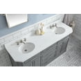 thumbnail image 4 of Water Creation Palace 72" Hardwood Double Bathroom Vanity in Gray & Nickel, 4 of 11