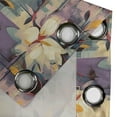 thumbnail image 4 of Ambesonne Vintage Floral Grommet Curtain, Art Nouveau Flower, 50"x84", Pale Eggplant Grey Teal, 4 of 5