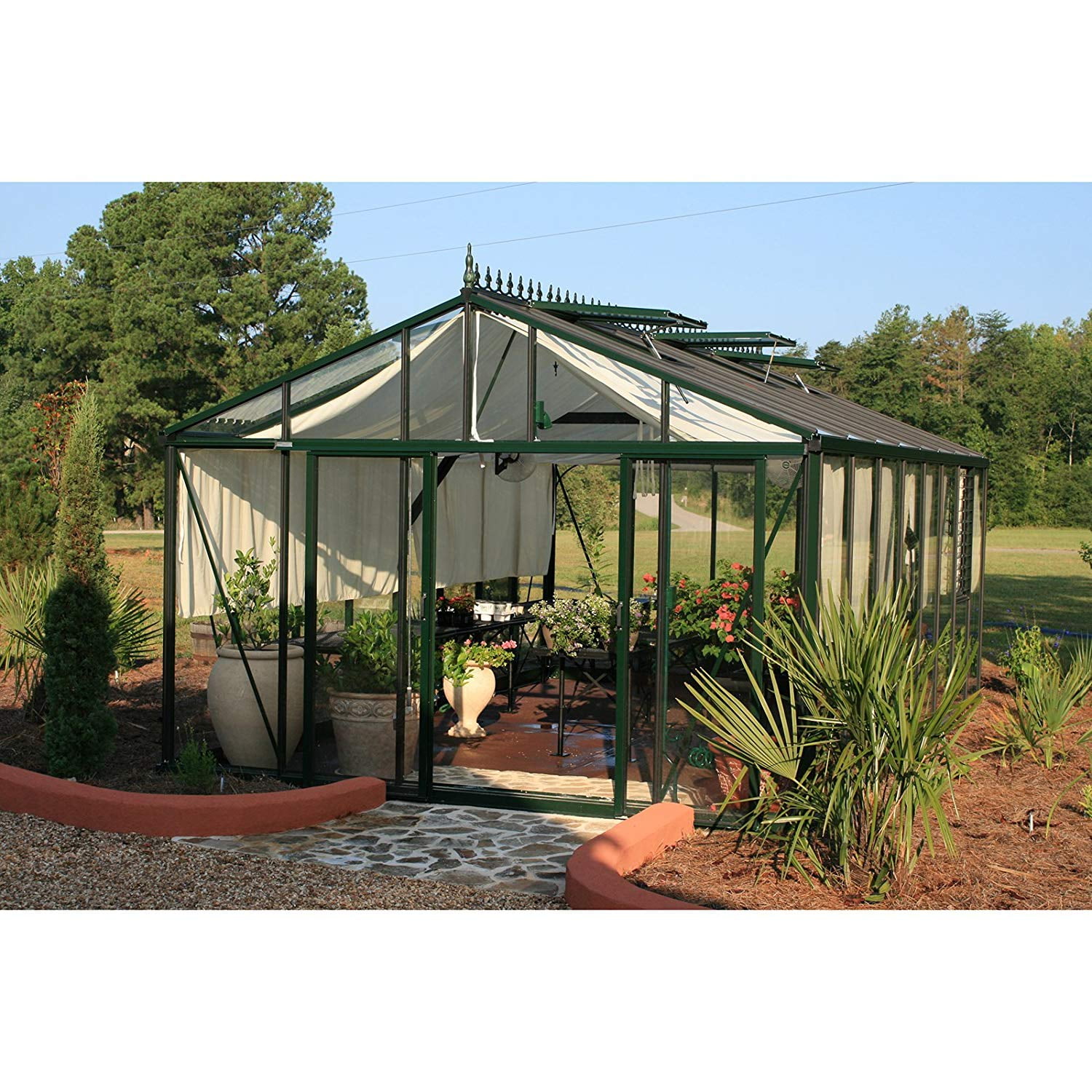 Exaco Large Royal Victorian VI 19'11" x 12'7" x 9'2" A-Frame Greenhouse, Large Size