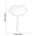 thumbnail image 2 of Handheld Lip Shape Mirror – Portable Compact Makeup Mirror for Touch-Ups, Lightweight Design, Clear HD Reflection, Available in 5 Colors for Travel, Daily Use, and Gifts, 2 of 5