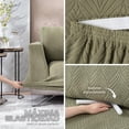thumbnail image 4 of Juego de 3 Fundas Cubre Sala - Tejido Jacquard Elástico Fácil Lavado. Ideal para Proteger Tus Muebles - Protector de sillón - Sofa Cover (Marfil (Afelpado)), 4 of 7