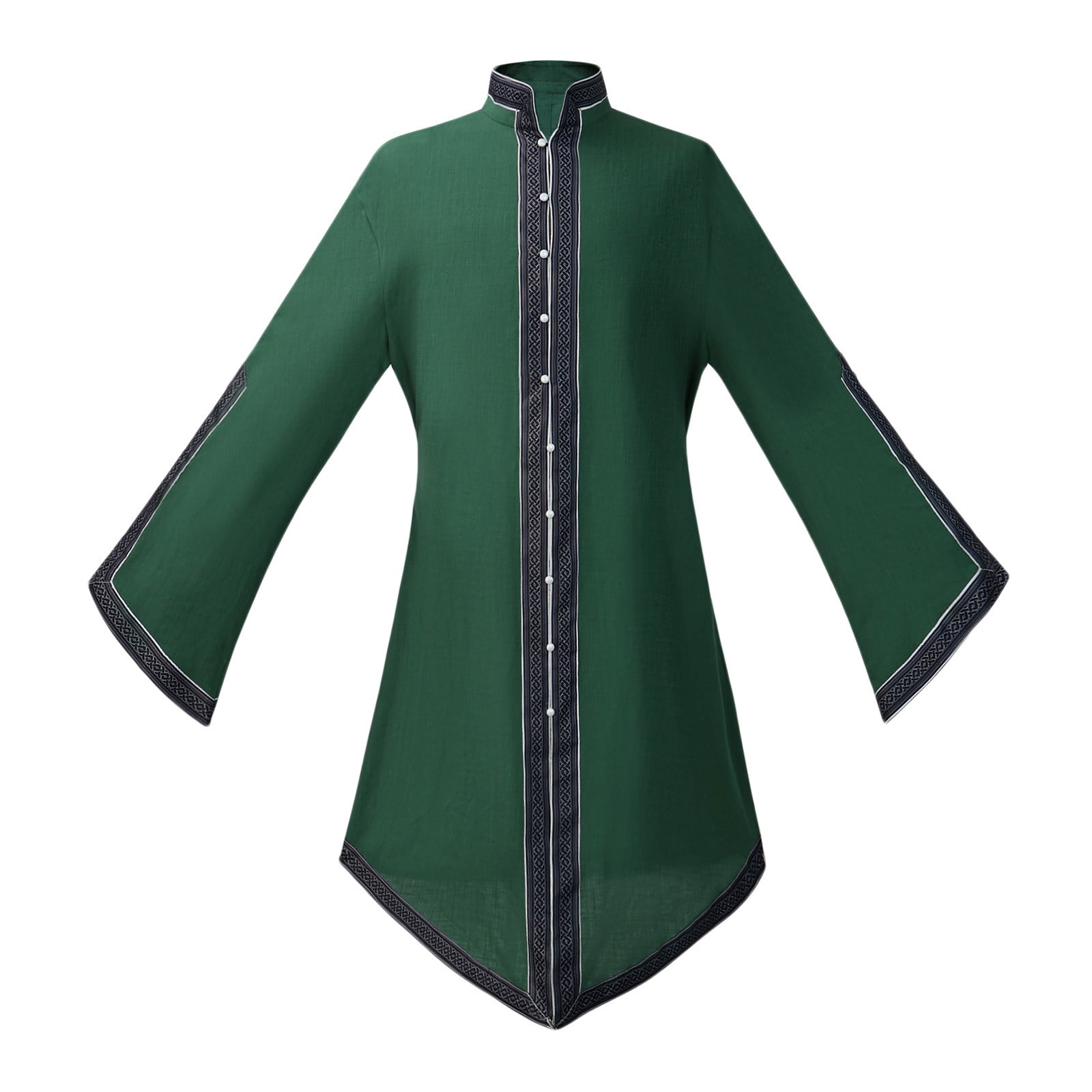 Men Solid Patchwork Choir Robe Adult Clergy Baptism Church Pastor