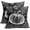 Black White, variant on Fall Pillow Covers 18x18 Set of 2 Autumn Grey White Pumpkin Maple Leaf Print Decorative Throw Pillows Outdoor Thanksgiving Harvest PillowCase Farmhouse Linen Cushion Case Decor for Sofa Couch Bed