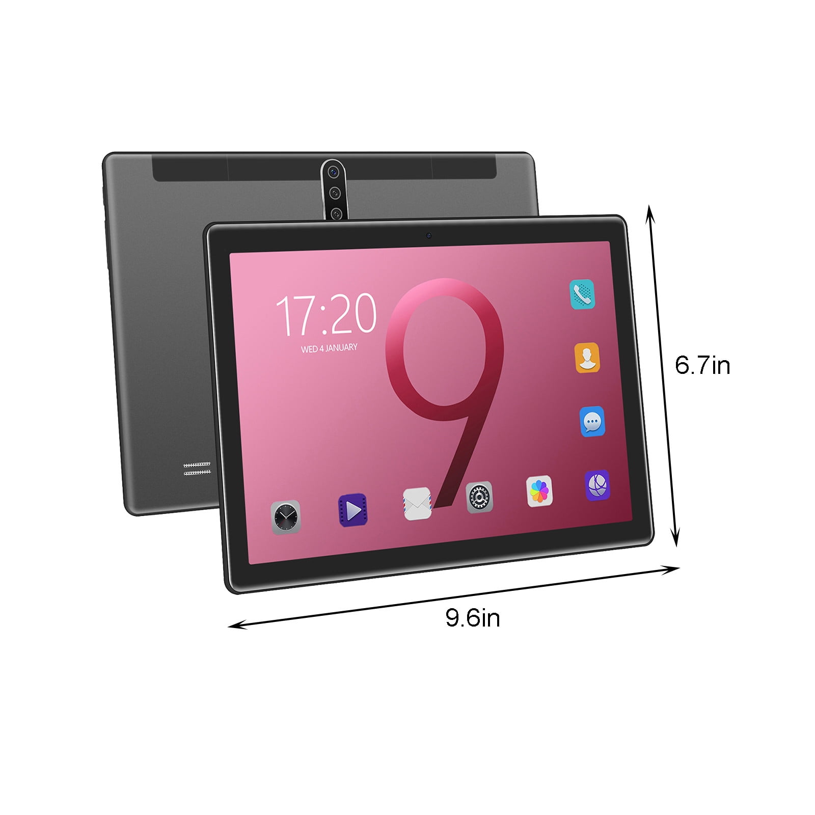 Android Tablets for Adults, maho 10.1-inch Tablet Computer 2+16G 10 Core Android Ultra-thin High-definition Screen Learning Game Video Office Tablet Supports SIM Communication Function,Gray