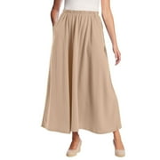 Woman Within Women's Plus Size 7-day Maxi Skirt Color: New Khaki Size: 3X