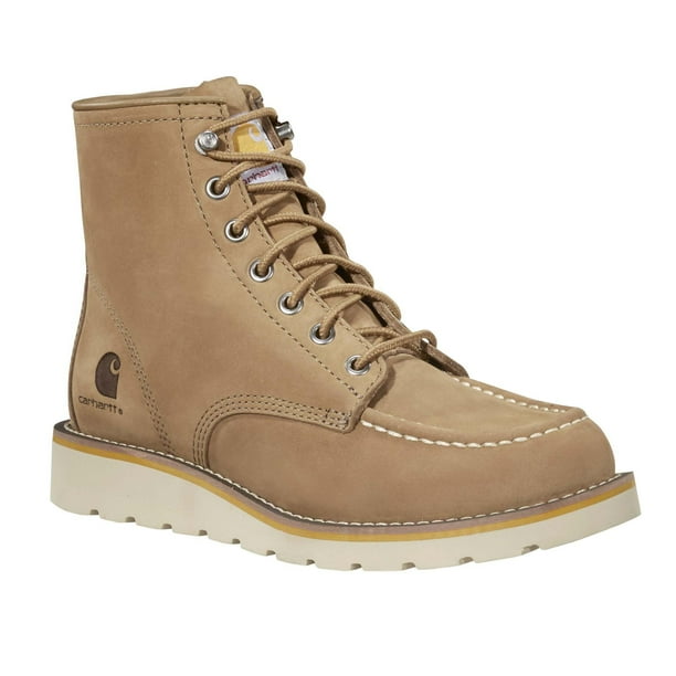 Bota Carhartt para mujer, tobillo, 6 moc, puntera, con cuña Coyote 7.5