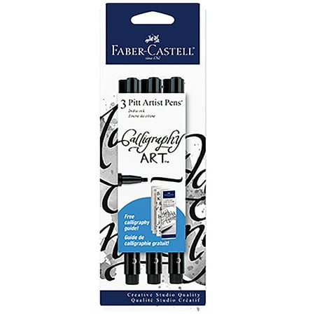 UPC: 0092633801086 | Faber-Castell Calligraphy PITT Artist Pens – Black