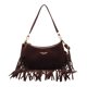 thumbnail image 1 of Bolso Bandolera Elegante para Mujer Retro Ante Sintético Con Borla Axila (café), 1 of 9