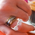 thumbnail image 1 of HEALEEP 1Set Creative Eyeglasses Finger Rings Adjustable Open Zinc Alloy For Couples Fashion Statement, 1 of 8
