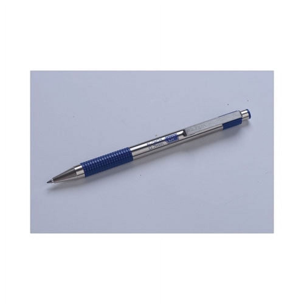 F-301 Ballpoint Pen, Retractable, Fine 0.7 Mm, Blue Ink, Stainless Steel/blue Barrel | Bundle of 2 Dozen