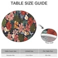 thumbnail image 6 of Pioneer Flower Floral Print Pattern Round Fitted Tablecloth with Elastic Edge,Dining Table Cover Waterproof,Outdoor Round Tablecloth for Camping,Dining,Indoor and Outdoor, 6 of 7