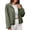 Army Green, variant on Womens Raincoat Style Drawstring Hooded Crop Jacket - Loose Long Sleeve Casual Blue XXL