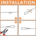 thumbnail image 4 of HUGFEGWE 100Pcs 1/8" Aluminum Crimping Loop Sleeve for 3mm Wire Rope and Cable CJB91-55528, 4 of 5