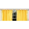 thumbnail image 4 of Tie Top Sheer Sari Curtains 43"W x 36"L matching tiebacks- Handcrafted Yellow Indian Drapes Unlined for light & airy ambience Perfect for Living/Bedroom/Dining Room Sold in Pairs, 4 of 6
