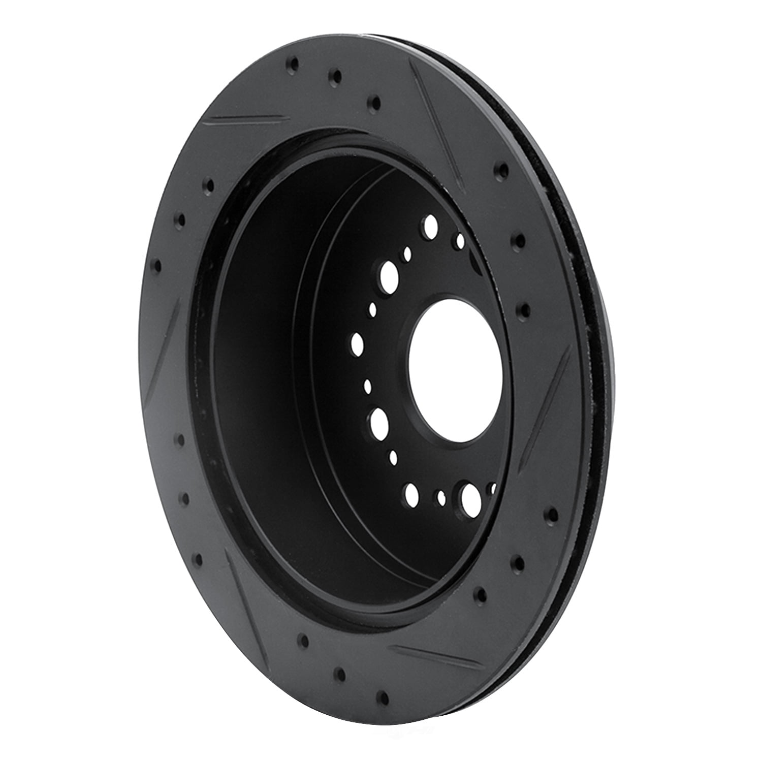 Dynamic Friction Company 633-75004L DFC Brake Rotor - Drilled And Slotted - Black