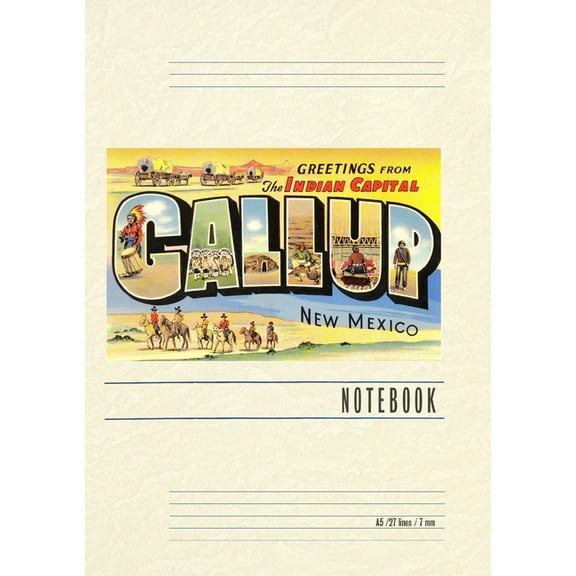Vintage Lined Notebook Greetings from Gallup, New Mexico, (Paperback)