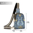 thumbnail image 2 of FORMRS Womens Crossbody Sling Bag Travel Daypack Shoulder Chest Backpack, Yellow Forest Pattern, 2 of 7