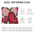 thumbnail image 5 of Qinduosi Valentines Day Pillow Covers Pink Heart Love Valentines Day Pillows Winter Holiday Pillow Covers  Outdoor Pillowcase for Home Decor, 5 of 5