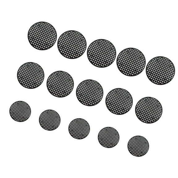 ORDDIART 150Pcs Flower Pot Hole Mesh Pads Black PP for Ceramic Pots and Outdoor Plants 1in