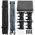 thumbnail image 2 of Yaheetech 12x12 ft Pop Up Canopy with Adjustable Height and Roller Bag, Dark Gray, 2 of 7