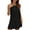 Black, variant on Lorytime Halter Dresses for Women Summer Black Hollow out Crewneck Dress Sleeveless Solid Sundress Mini Dress Short Dress Casual Trendy Travel Dresses Hawaiian Vacation Beach L