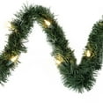 thumbnail image 3 of Brite Star 12-Foot Christmas Garland with Clear Lights - Perfect for Indoor or Outdoor Fireplace Mantle Decor, Kitchen Light, or Christmas Decorations Tree - Pre-lit Pine Garland For Holiday, 3 of 4