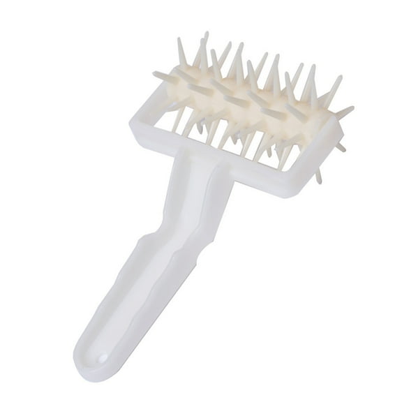 Masteelf White Plastic Pizza Dough Docker for Meat Easy to Store and Use Professional Bakers Tool 5.5 Inches