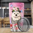 thumbnail image 3 of Hedgehog Stainless Steel Tumblers Coffee Tumbler Gifts For Hedgehog Lovers Women Men On Christmas Day Mug 20 oz Travel Cup Travel Insulated Mugs Decor Kitchen Accessories, 3 of 6