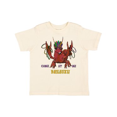 Inktastic Mardi Gras Come at Me Breaux Crayfish Boys or Girls Toddler T-Shirt