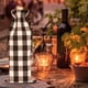 thumbnail image 5 of Bolsas de arpillera para vino, bolsas de regalo para vino de Navidad, bolsas de cuadros de búfalo para botellas de vino para Navidad, bodas, cumpleaños, fiestas, almacenamiento, 12 unidades, 5 of 7