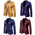 thumbnail image 3 of Stylish Men´s Casual Slim Fit Formal One Button Suit Blazer Coat Jacket Tops, 3 of 5
