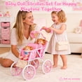 thumbnail image 7 of Chuvikid Baby Doll Double Stroller with Two-Seat,Sunshade Roof,All-Terrain Wheels,Best for Toddler Pretend Play Girls Party Gift Aged 3-12, 7 of 7
