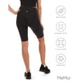 thumbnail image 6 of Wellfit Smoothing High-Waisted Scrunch Butt Shorts, XL, Black, 6 of 9