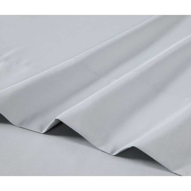 Comfort Chill Microfiber Pillowcase Set, Standard/Queen, Silver, 2-Piece photo 2