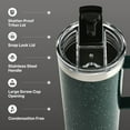 thumbnail image 3 of TAL 20oz Stainless Steel Mountaineer Travel Mug, Teal Speckle, 3 of 7
