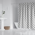 thumbnail image 2 of Black Bigfoot Pattern Shower Curtain 72"x84" ,Bathroom Decorative Shower Curtains Set with 12 Hooks,Modern Waterproof Washable Shower Curtain, 2 of 6