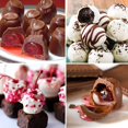 thumbnail image 2 of 2 Pcs Silicone Molds for Chocolate Covered Cherries Making, 15-Cavity Candy Baking Molds for Chocolate Truffles, Fat Bombs, Bite Size Snack, Pudding, Mini Sphere Cookies, Jello, Butter Ball, 2 of 5