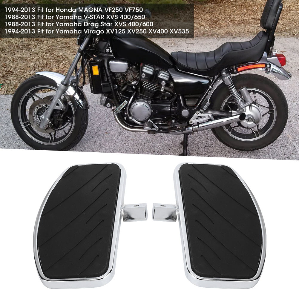 1 Pair Foot Pegs Plate Foot Board Footrest Foot Pedal Metal for Motorcycle 