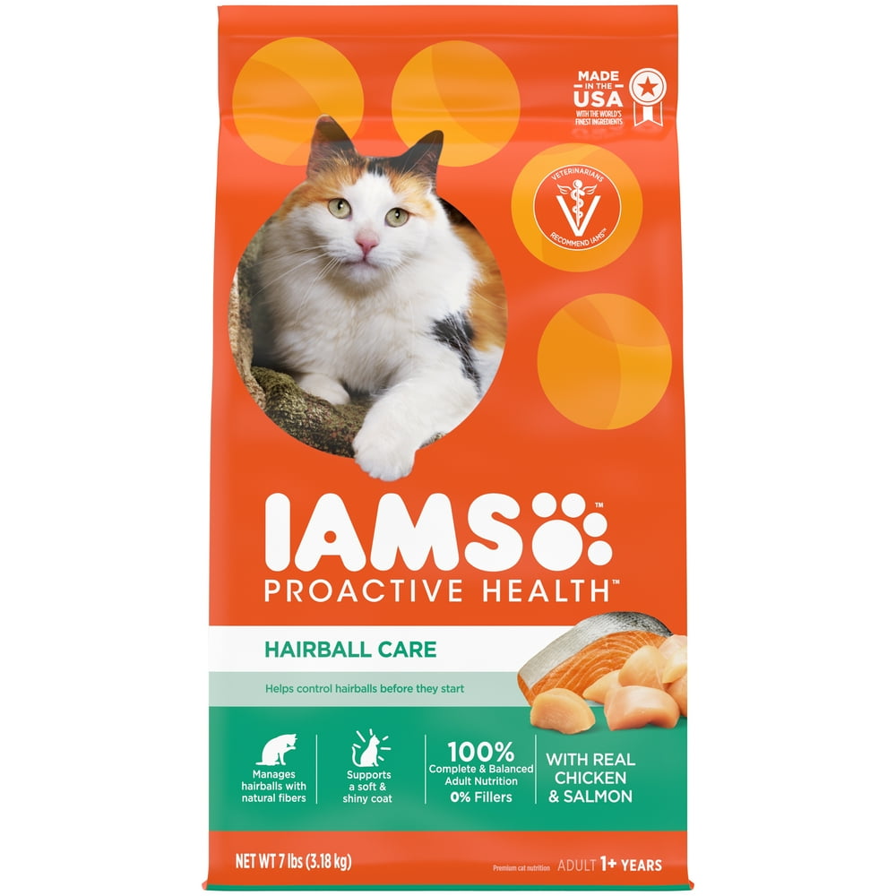 IAMS PROACTIVE HEALTH Adult Hairball Care Dry Cat Food with Chicken and