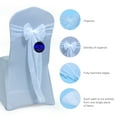 thumbnail image 7 of mds Pack of 10 Organza Chair Sash Bow Sashes for Wedding Decoration White, 7 of 7