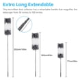 thumbnail image 4 of Microfiber Feather Duster Cleaning Kit Dusters Extendable Pole High Ceilings Efficient Cleaning Nutrexl, 4 of 8