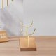 thumbnail image 1 of Jewelry display stand, double fork bracket, metal rolling cart, elegant pendant ornament, foldable portable stand, metal frame, for office decor,topliu, 1 of 8