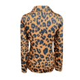thumbnail image 5 of VEKDONE Women's Long Sleeve Leopard Print Blazer Jacket Clearance Sale Elegant Slim Fit Work Office Outwear with Pocket Business Casual Button Loose Fit Blazer Coat, 5 of 6