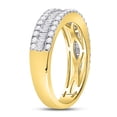 thumbnail image 3 of 14kt Yellow Gold Womens Baguette Diamond Fashion Anniversary Ring 7/8 Cttw, 3 of 4