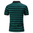 thumbnail image 2 of BOBOGOJP Polo Homme Ajusté T-Shirts Polo de Golf Mode Imprimé (Vert,TTG), 2 of 5