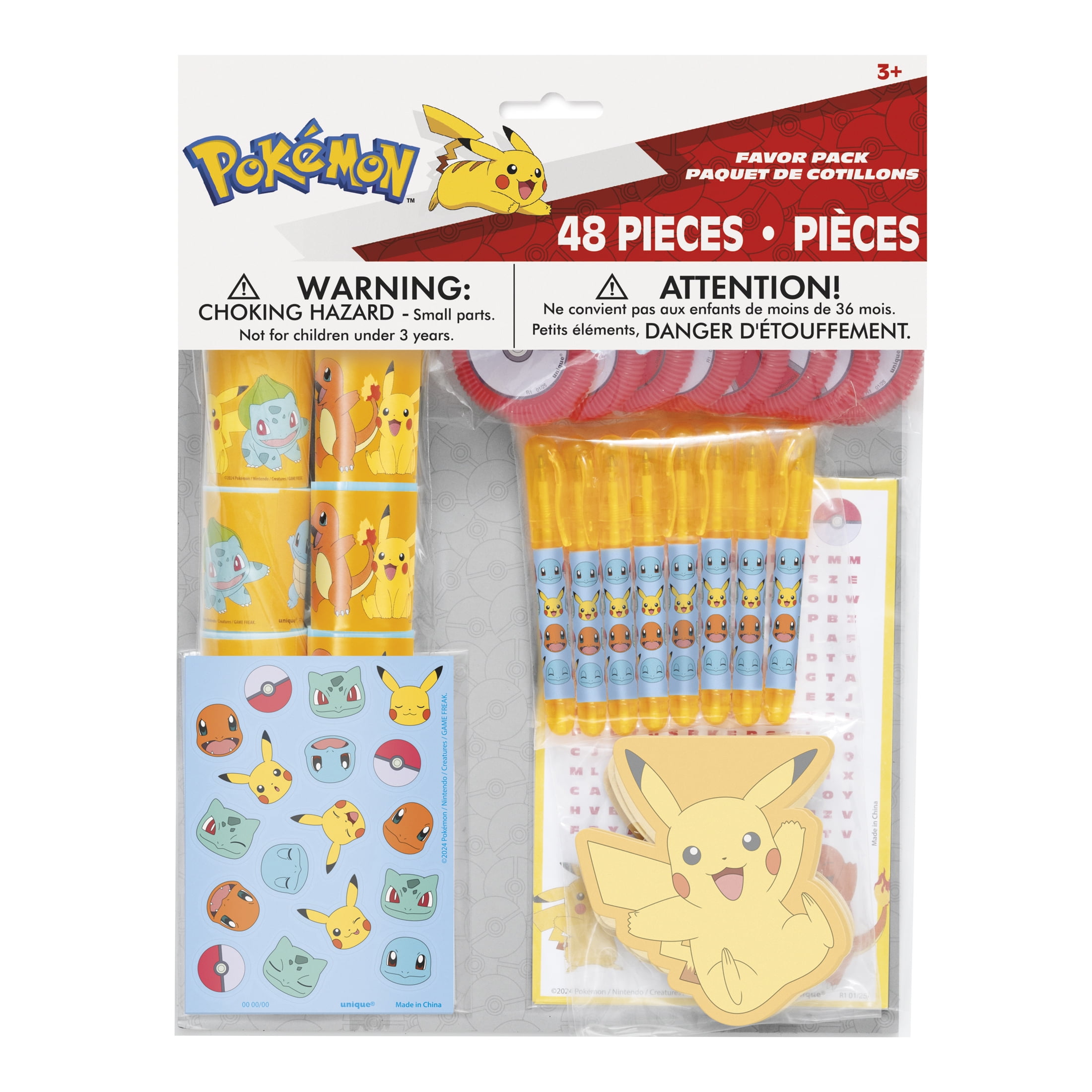 Pokémon Assorted Favor Pack, 48pc