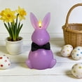 thumbnail image 4 of Easter Eggs Decor Easter Bunny Candle Lamp Bullets Paraffin Electronic Candle, New, Purples, 4 of 6